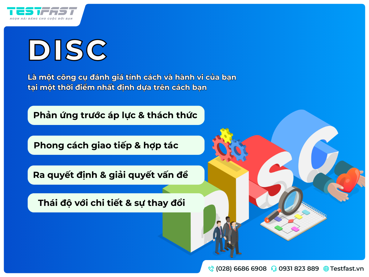Công cụ DISC giúp đánh giá phong cách giao tiếp, khả năng hợp tác và ra quyết định trong công việc – Testfast